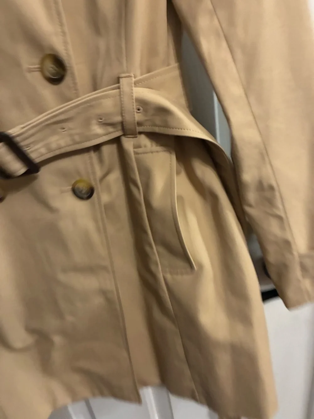 J. Crew Tan Double-Breasted Trench Coat